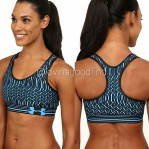 Under Armour UA Heat Gear Alpha Printed Sports Bra EUC sz XL